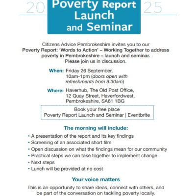 Words to Action Poverty Report - Launch and Seminar